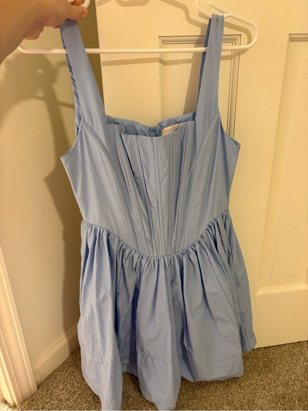 Olivaceous Light Blue Dress